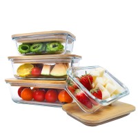 bamboo glass food container food packaging containers